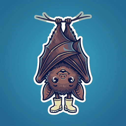 Tiny Boots Bat logo